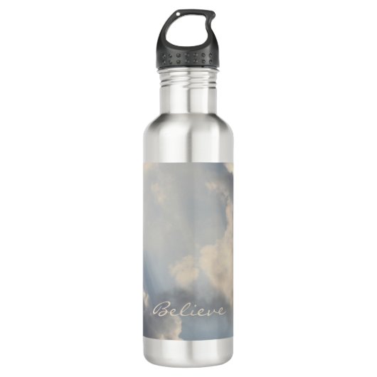 Inspiration Sunbeams Blue Sky Edelstahlflasche (Vorderseite)