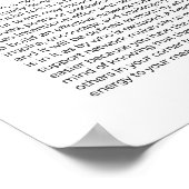 Inspiration-Support Minimalistisch Print Poster (Ecke)