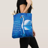 Inspiration Swan Reflection Blau & Weiß Tasche (Von Nahem)