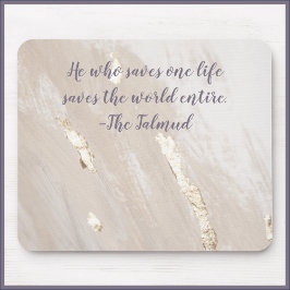 Inspiration Talmud Zitat Gold Accent Mousepad