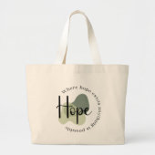 Inspiration Tote Bag - Hoffnung alles möglich Jumbo Stoffbeutel (Vorne)