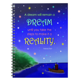 Inspiration-Traum-Zitat-Notebook (80 Seiten) Notizblock