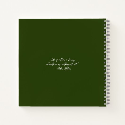 Inspiration Travel Journal-Notebook Notizblock (Rückseite)