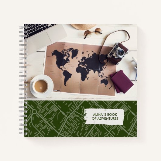 Inspiration Travel Journal-Notebook Notizblock (Vorderseite)