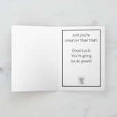 Inspiration - Tulips on Black Greeting Card Karte (Innenseite)