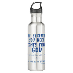 Inspiration und Bibelverse Edelstahlflasche