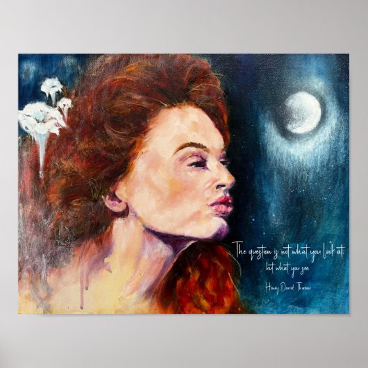 Inspiration und Blumenkunst Poster (Vorne)