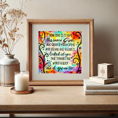 Inspiration und einzigartiger Gott brauchte einen Poster