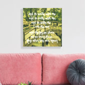 Inspiration: Und er geht mit mir und er spricht Leinwanddruck (Insitu (Wohnzimmer))