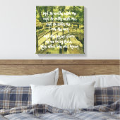 Inspiration: Und er geht mit mir und er spricht Leinwanddruck (Insitu (Schlafzimmer))