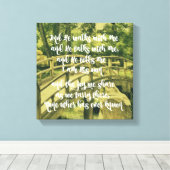 Inspiration: Und er geht mit mir und er spricht Leinwanddruck (Insitu (Holzboden))