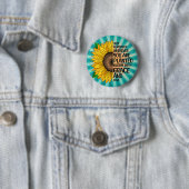 Inspiration und handgezeichnete Sonnenblume Button (Beispiel)