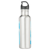 Inspiration und handgezeichnete Sonnenblume Edelstahlflasche (Rückseite)