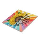 Inspiration und handgezeichnete Sonnenblume Fliese (Seite)