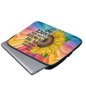 Inspiration und handgezeichnete Sonnenblume Laptopschutzhülle (Vorne Knopf)