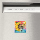 Inspiration und handgezeichnete Sonnenblume Magnet (In Situ (Geschirrspüler))