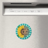 Inspiration und handgezeichnete Sonnenblume Magnet (In Situ (Geschirrspüler))