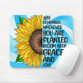 Inspiration und handgezeichnete Sonnenblume Mousepad (Mit Mouse)