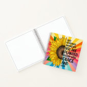 Inspiration und handgezeichnete Sonnenblume Notizblock (Innenseite)