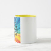 Inspiration und handgezeichnete Sonnenblume Tasse (Zentrum)