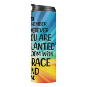 Inspiration und handgezeichnete Sonnenblume Thermosbecher (Nach rechts gedreht)