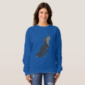 "Inspiration und Liebe"-Kleidung Sweatshirt (Vorne ganz)