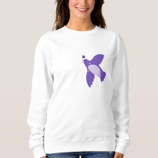 "Inspiration und Liebe"-Kleidung Sweatshirt (Vorderseite)