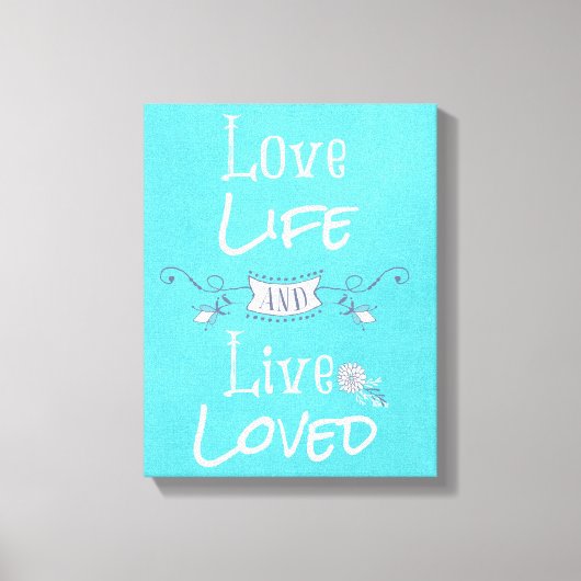 Inspiration und Liebe Leinwanddruck (Vorderseite)