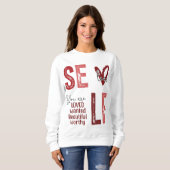 Inspiration und Liebe Sweatshirt (Vorne ganz)