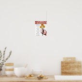 Inspiration und Liebe Worte der Freundschaft Poste Poster (Küche)