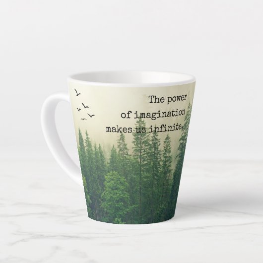Inspiration und Motivierend John Muir Worte Milchtasse (Linke Ecke)