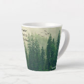 Inspiration und Motivierend John Muir Worte Milchtasse (Rechte Ecke)