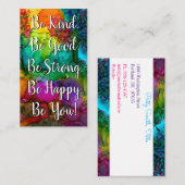 Inspiration und Motivierend Wörterbuchkarte Visitenkarte (Vorne/Hinten)