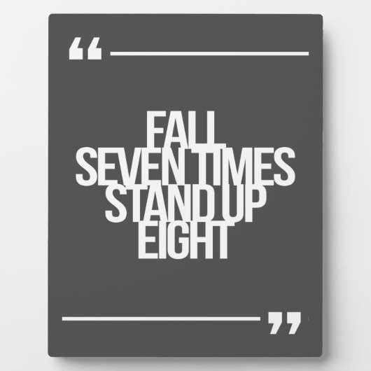 Inspiration und motivierend Zitat Fotoplatte (Vorderseite)