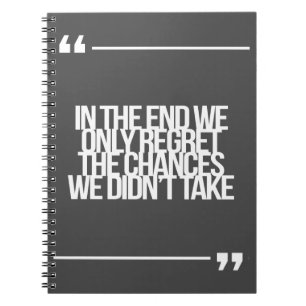 Inspiration und motivierend Zitat Notizblock