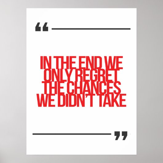 Inspiration und motivierend Zitat Poster (Vorne)