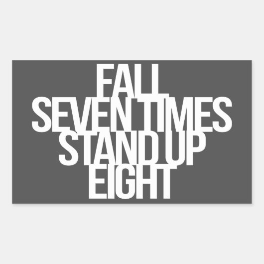 Inspiration und motivierend Zitat Rechteckiger Aufkleber (Vorderseite)