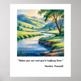 Inspiration und Ruhe Poster