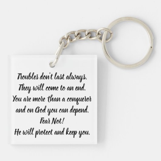 Inspiration und Schlüsselanhänger (Rückseite)