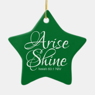 Inspiration und Shine Faith Star Keramik Ornament