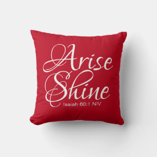 Inspiration und Shine Faith Weihnachtsrot Kissen