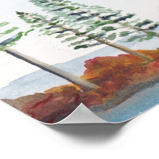 Inspiration und Spirituelle Wasserfarben Poster (Ecke)