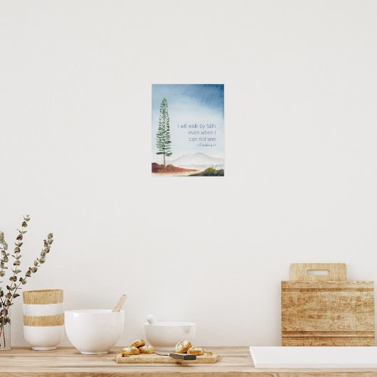 Inspiration und Spirituelle Wasserfarben Poster (Küche)