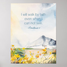 Inspiration und Spirituelle Watercolor-Wanddekor Poster