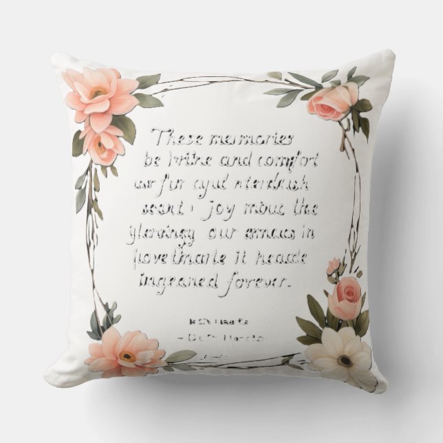 Inspiration und Stärke Kissen (Vorderseite)