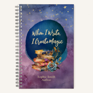 Inspiration- und Whimsikautoren und Schriftsteller Notizblock