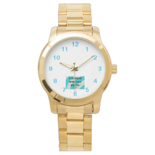 Inspiration Unisex Oversized Gold Bracelet Watch Armbanduhr