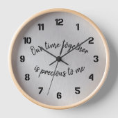 Inspiration: Unsere Zeit gemeinsam ist Wertvolles  Uhr (Vorderseite)