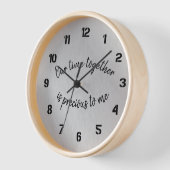 Inspiration: Unsere Zeit gemeinsam ist Wertvolles Uhr (Winkel)