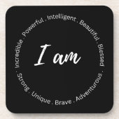 Inspiration Untersetzer schwarz (Vorderseite)